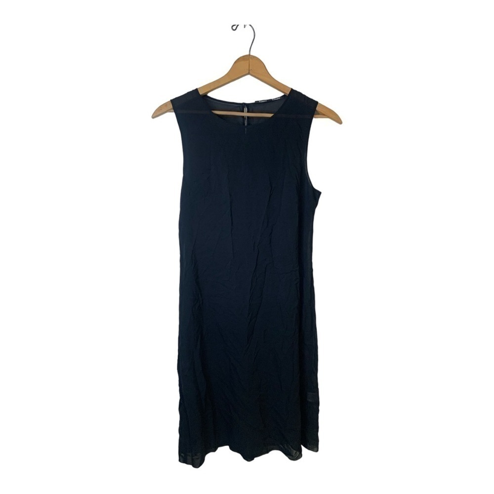 Proenza Schouler Sheer Overlay Silk Black Dress Size Small